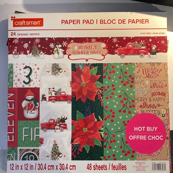 Paper Pad Christmas designs say freeze - Picture 1 of 3